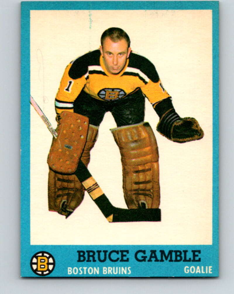 1962-63 Topps #3 Bruce Gamble RC Rookie Boston Bruins V38