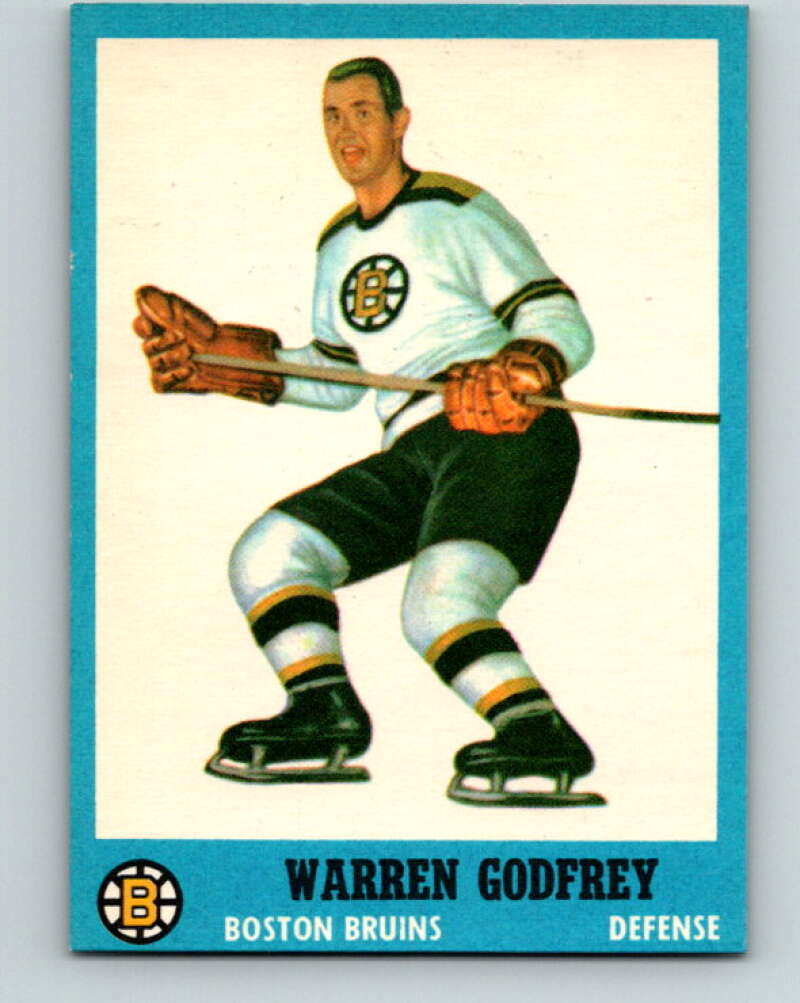 1962-63 Topps #4 Warren Godfrey Boston Bruins V39