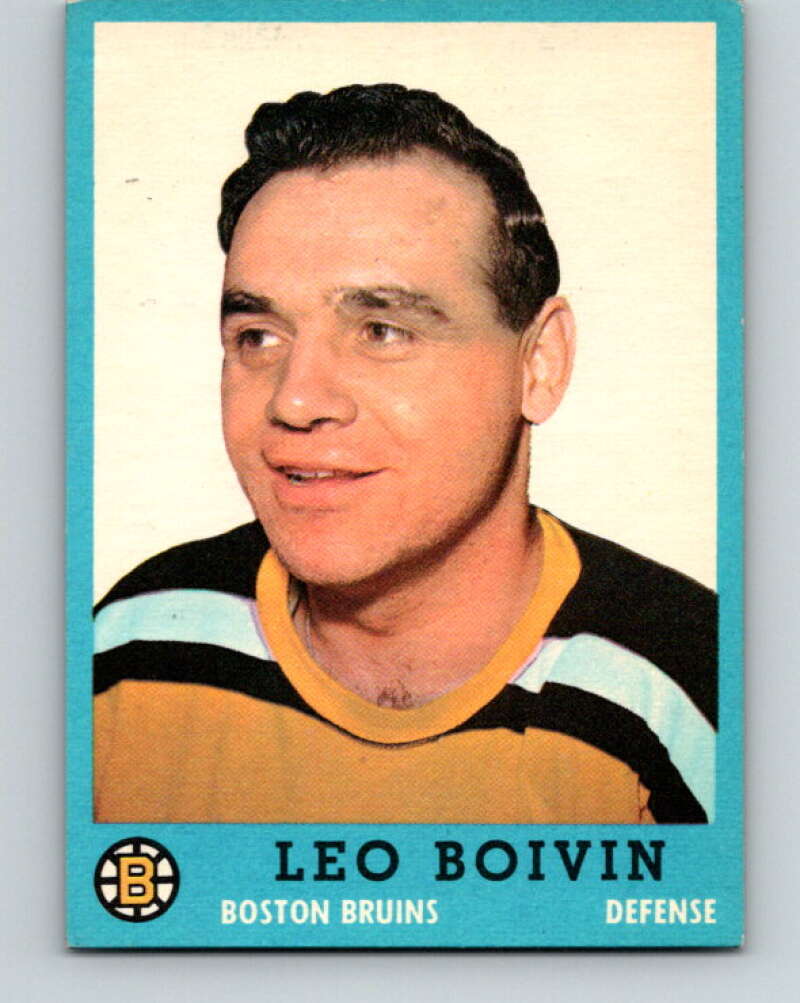 1962-63 Topps #5 Leo Boivin Boston Bruins V40