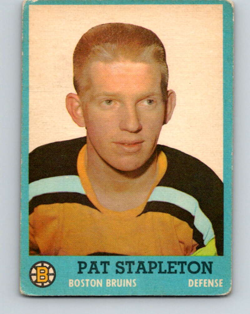 1962-63 Topps #8 Pat Stapleton Boston Bruins V44