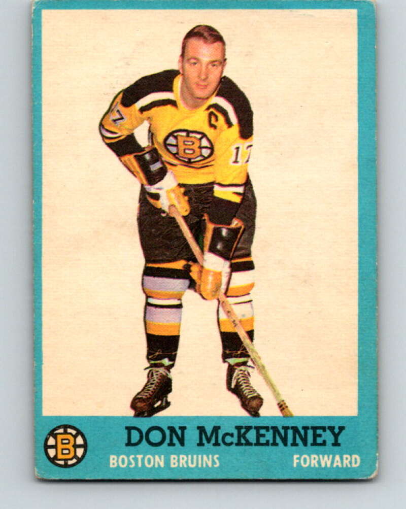 1962-63 Topps #10 Don McKenney Boston Bruins V47