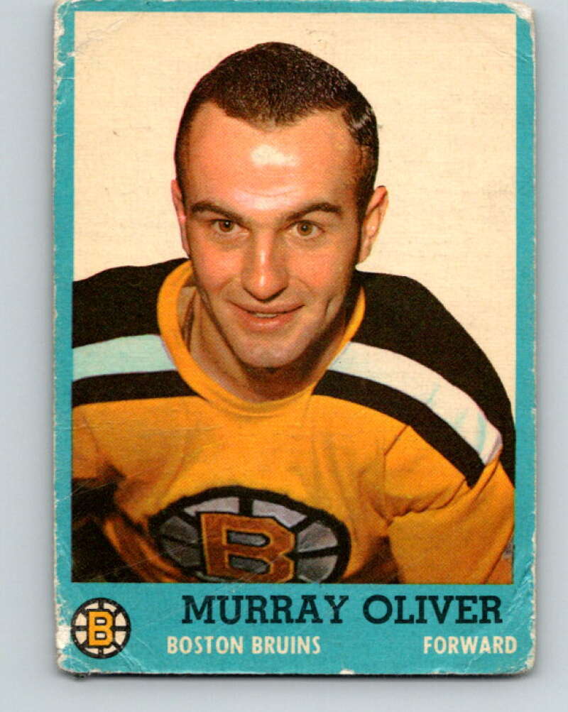 1962-63 Topps #12 Murray Oliver Boston Bruins V48