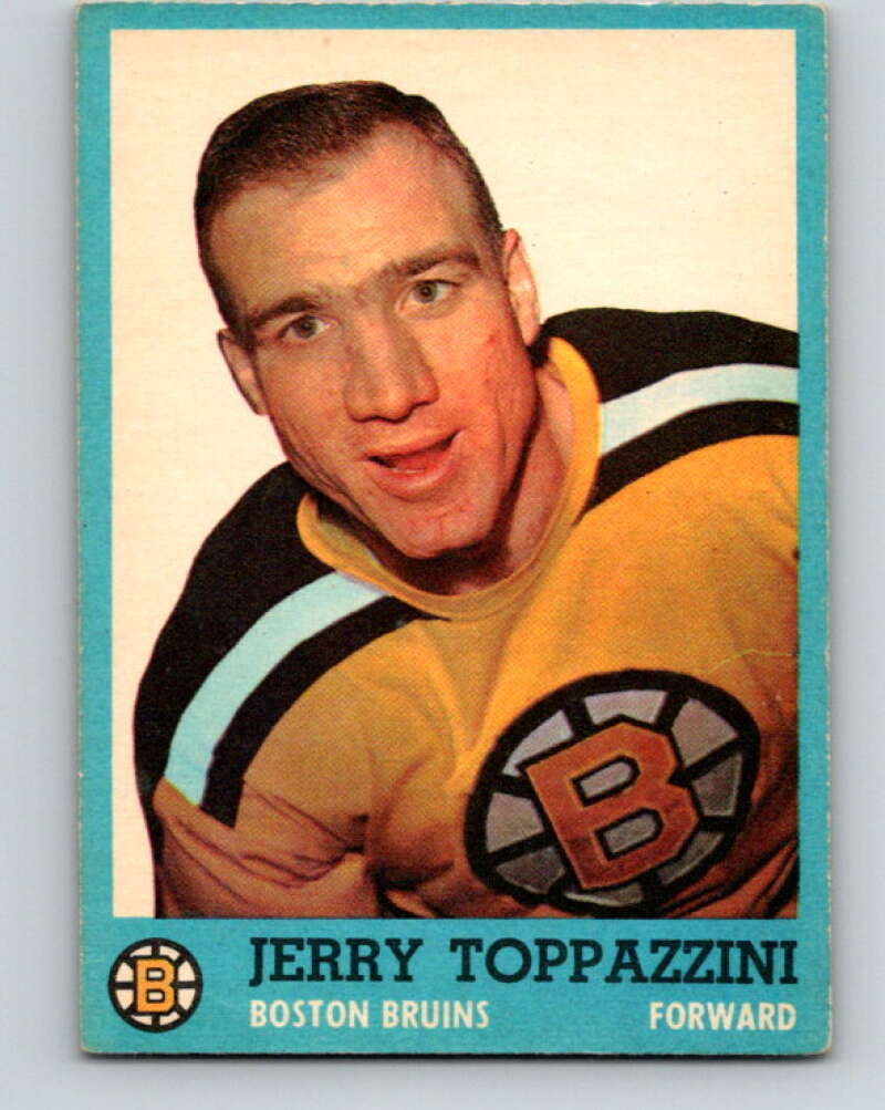 1962-63 Topps #13 Jerry Toppazzini Boston Bruins V49