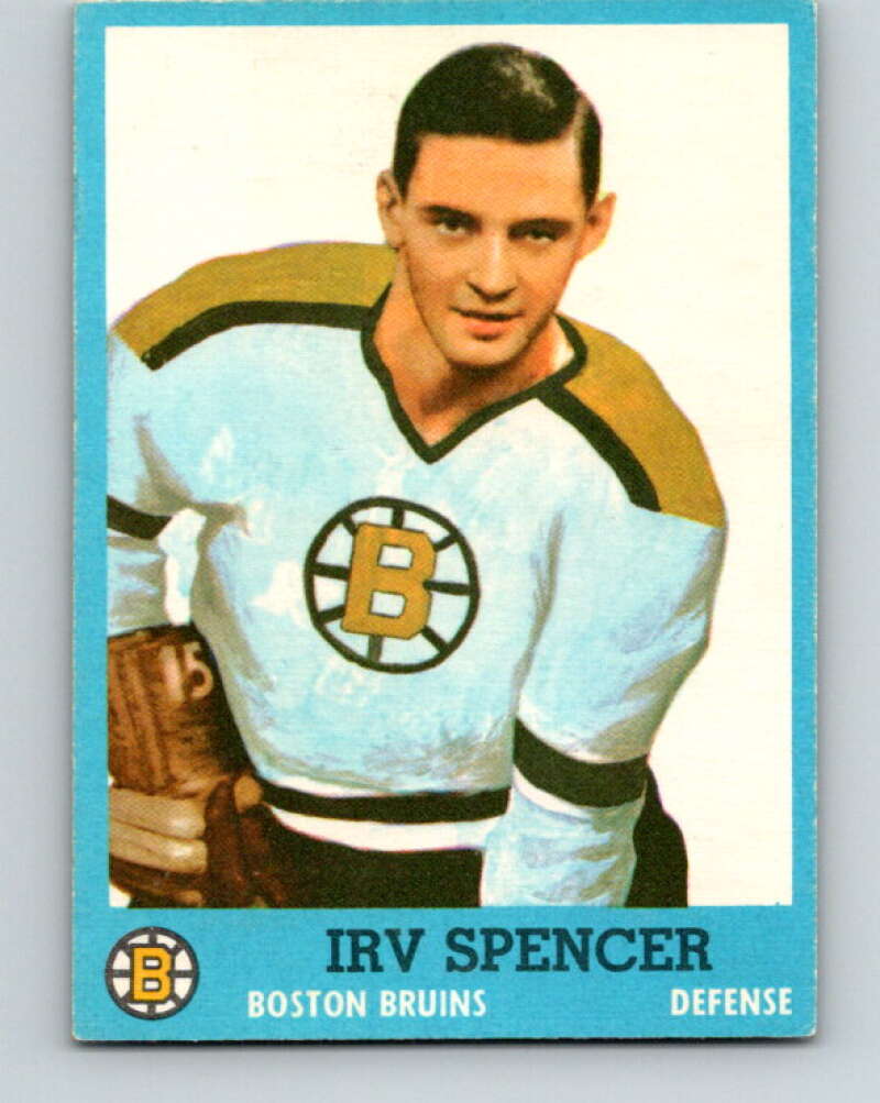 1962-63 Topps #17 Irv Spencer Boston Bruins V53