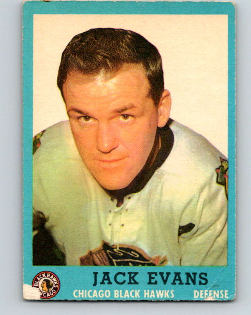 1962-63 Topps #26 Jack Evans Chicago Blackhawks V64