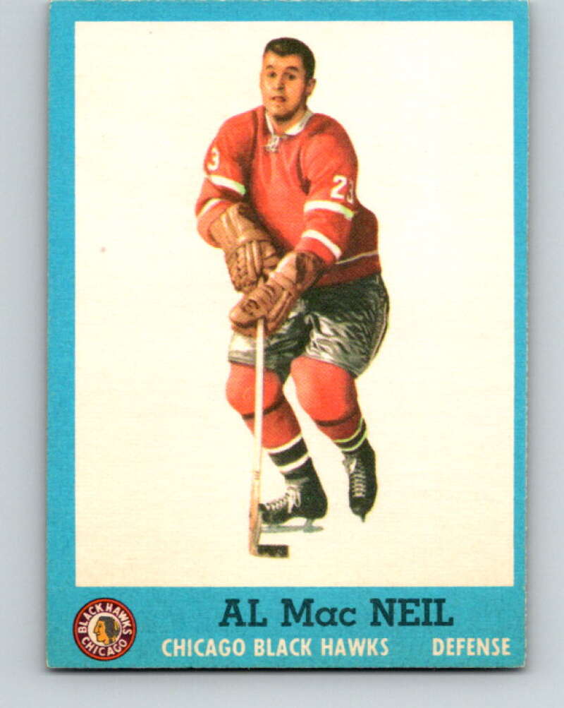 1962-63 Topps #32 Al MacNeil Chicago Blackhawks V70