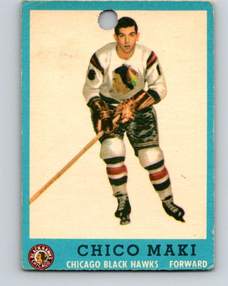 1962-63 Topps #37 Chico Maki RC Rookie Chicago Blackhawks V74