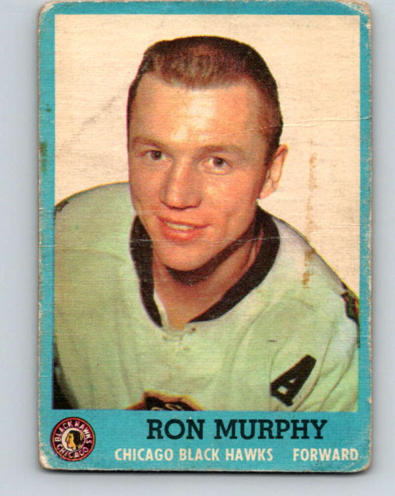 1962-63 Topps #40 Ron Murphy Chicago Blackhawks V77