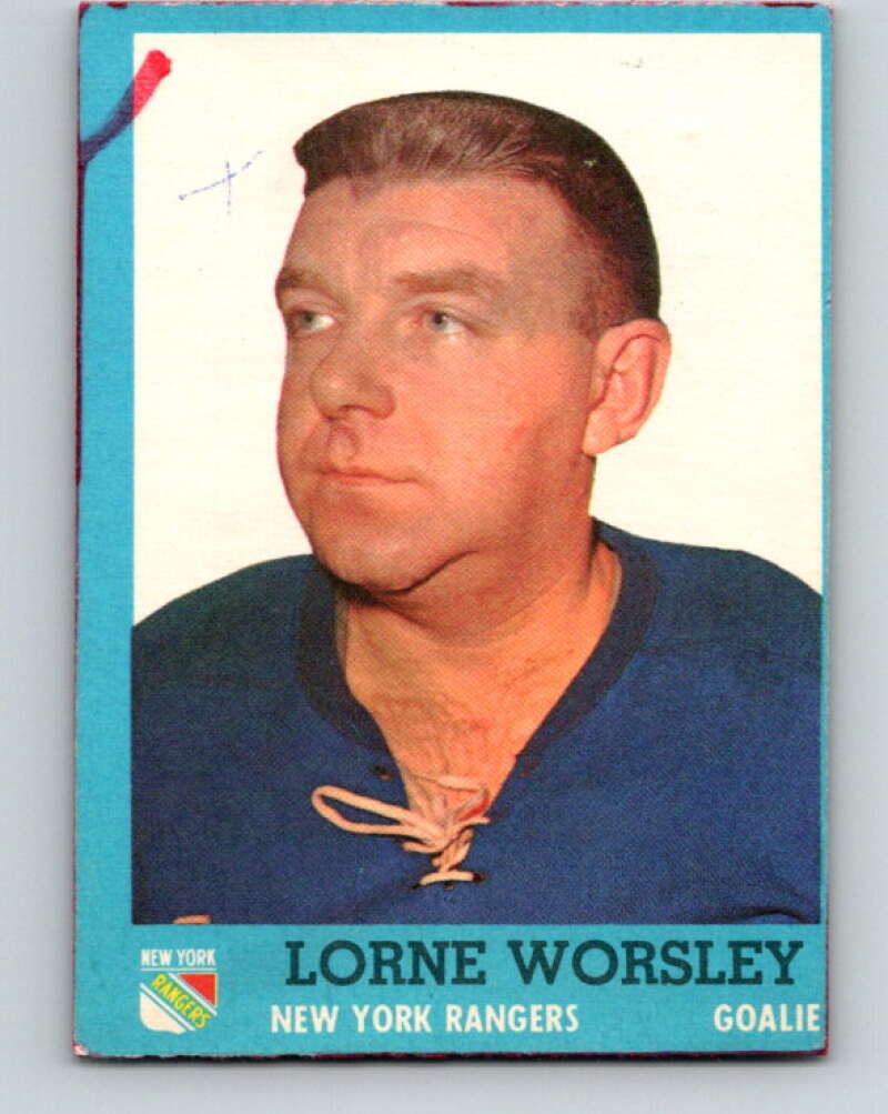 1962-63 Topps #45 Gump Worsley New York Rangers V83