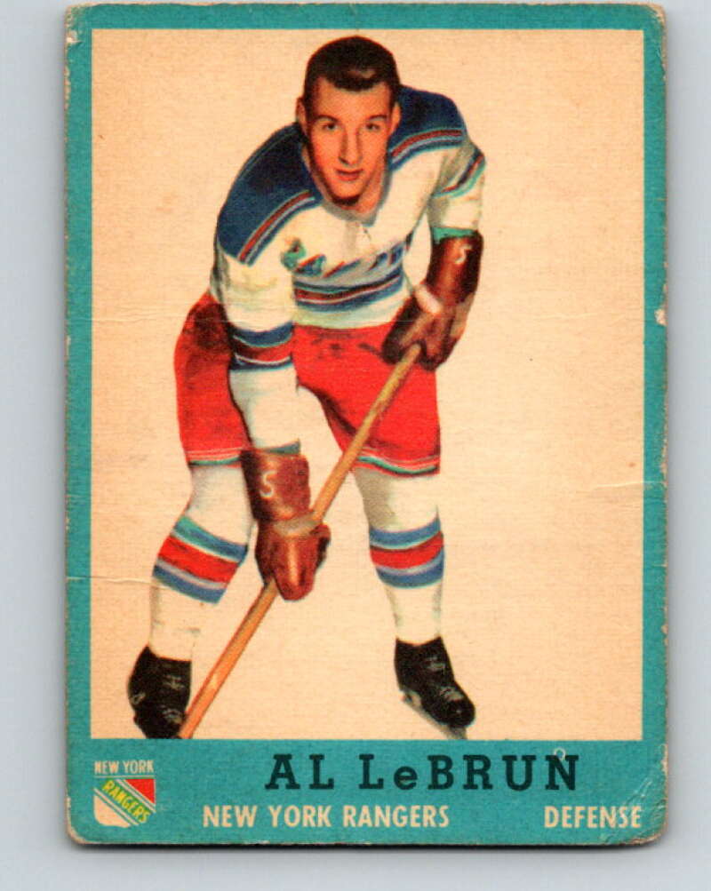 1962-63 Topps #50 Al LeBrun New York Rangers V91