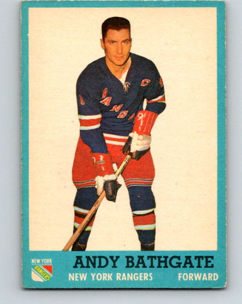 1962-63 Topps #52 Andy Bathgate New York Rangers V94