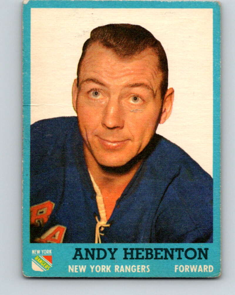 1962-63 Topps #54 Andy Hebenton New York Rangers V96