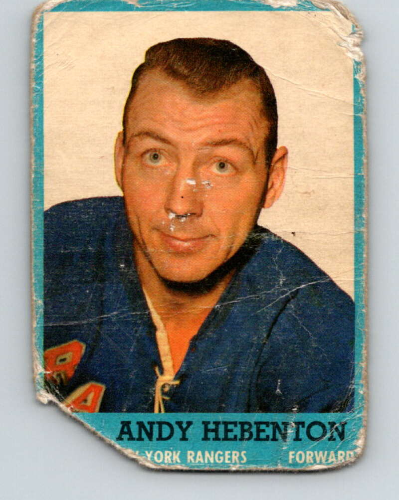 1962-63 Topps #54 Andy Hebenton New York Rangers V97