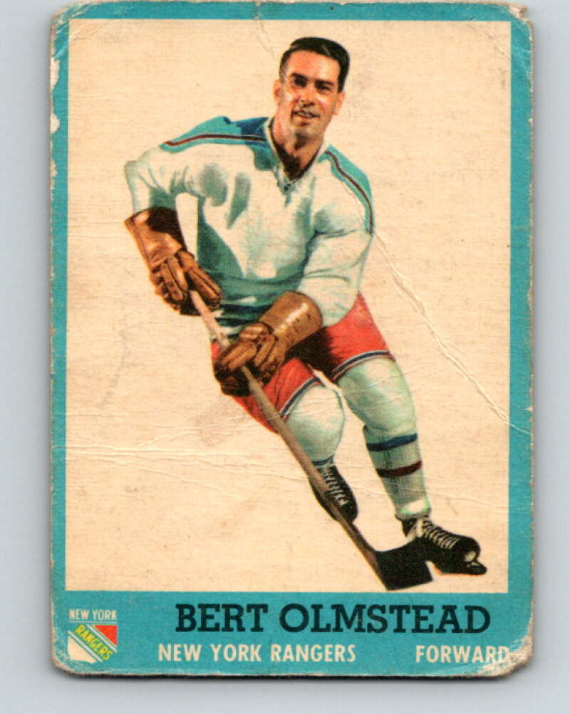 1962-63 Topps #57 Bert Olmstead New York Rangers V101