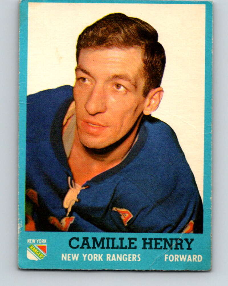 1962-63 Topps #62 Camille Henry New York Rangers V104