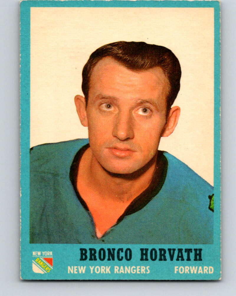 1962-63 Topps #63 Bronco Horvath New York Rangers V106