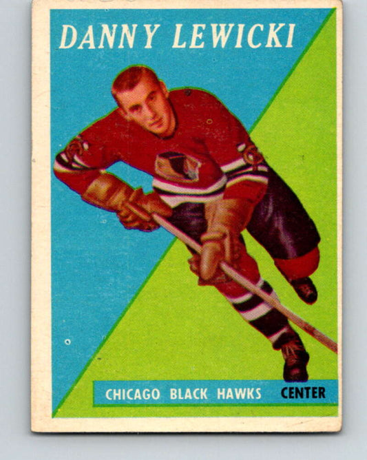 1958-59 Topps #6 Danny Lewicki  Chicago Blackhawks  V135