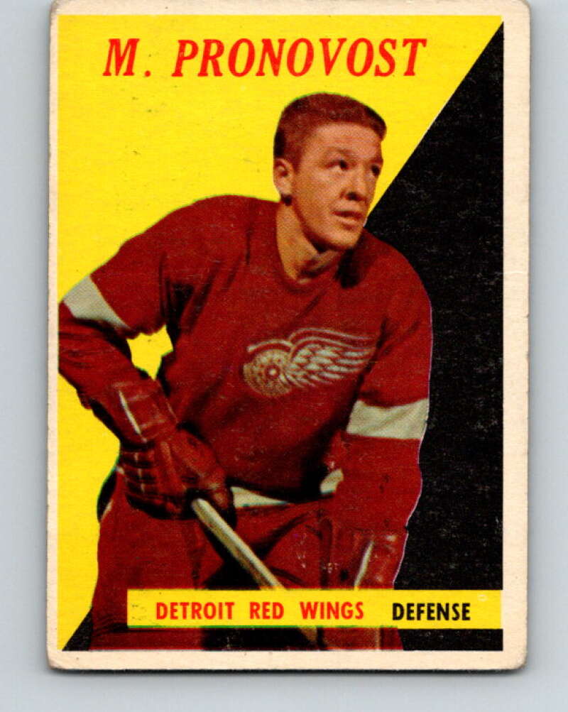 1958-59 Topps #24 Marcel Pronovost Detroit Red Wings V142