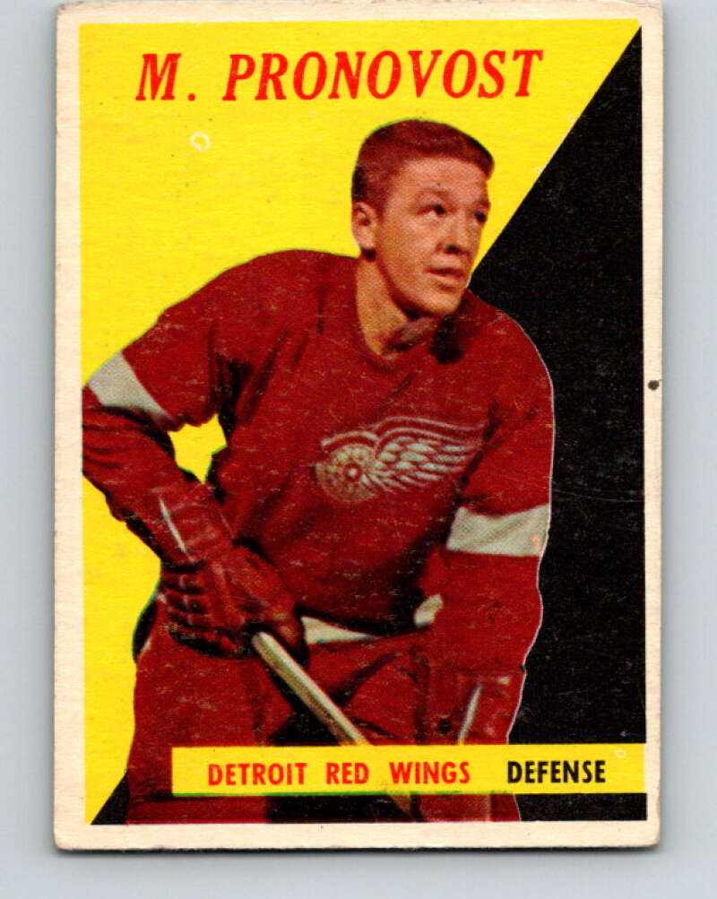 1958-59 Topps #24 Marcel Pronovost Detroit Red Wings V143