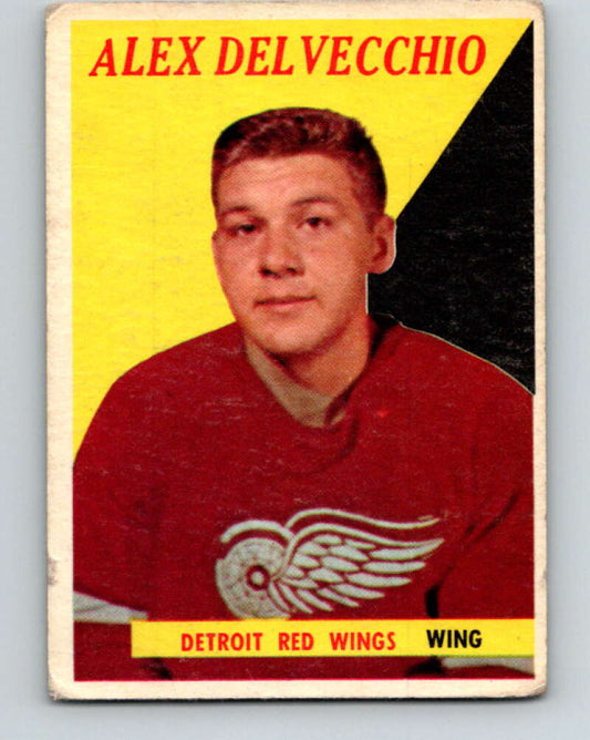1958-59 Topps #52 Alex Delvecchio  Detroit Red Wings  V159