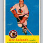 1957-58 Topps #31 Hec Lalande See Scan RC Rookie Chicago Blackhawks  V181