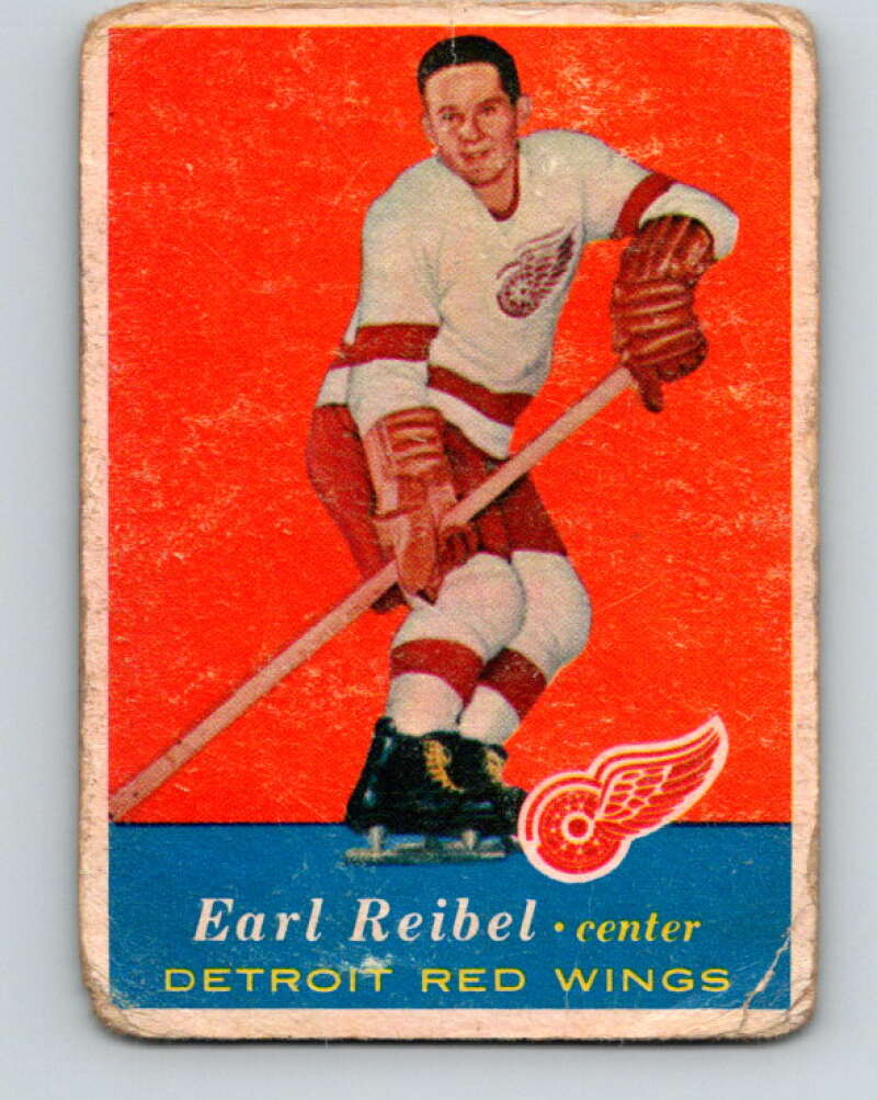 1957-58 Topps #45 Dutch Reibel See Scan Detroit Red Wings V184