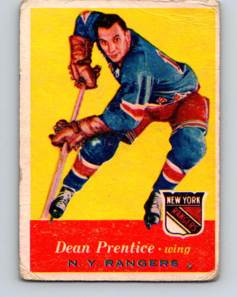 1957-58 Topps #62 Dean Prentice See Scan New York Rangers V196