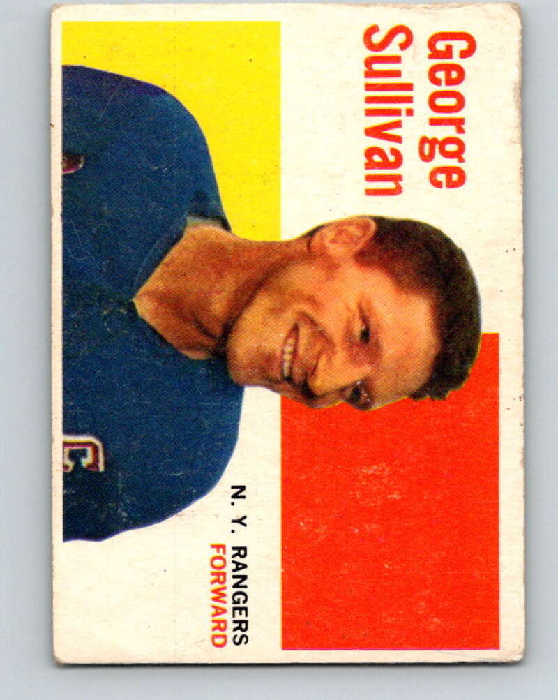 1960-61 Topps #18 Red Sullivan New York Rangers V207