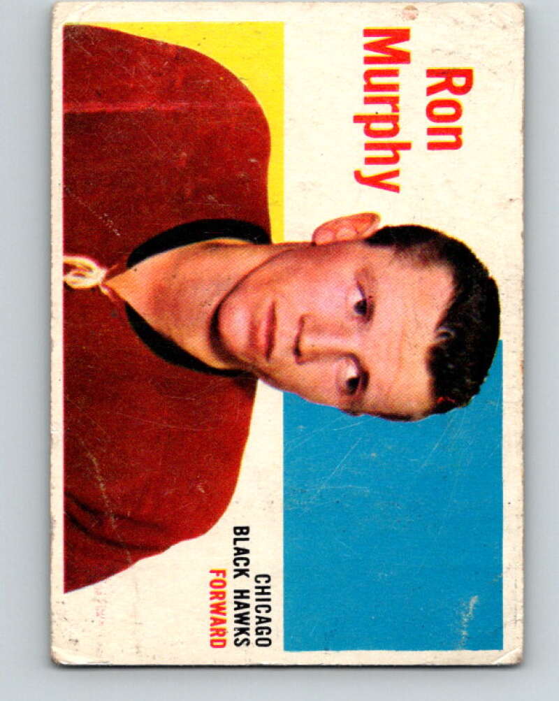 1960-61 Topps #41 Ron Murphy Chicago Blackhawks V220
