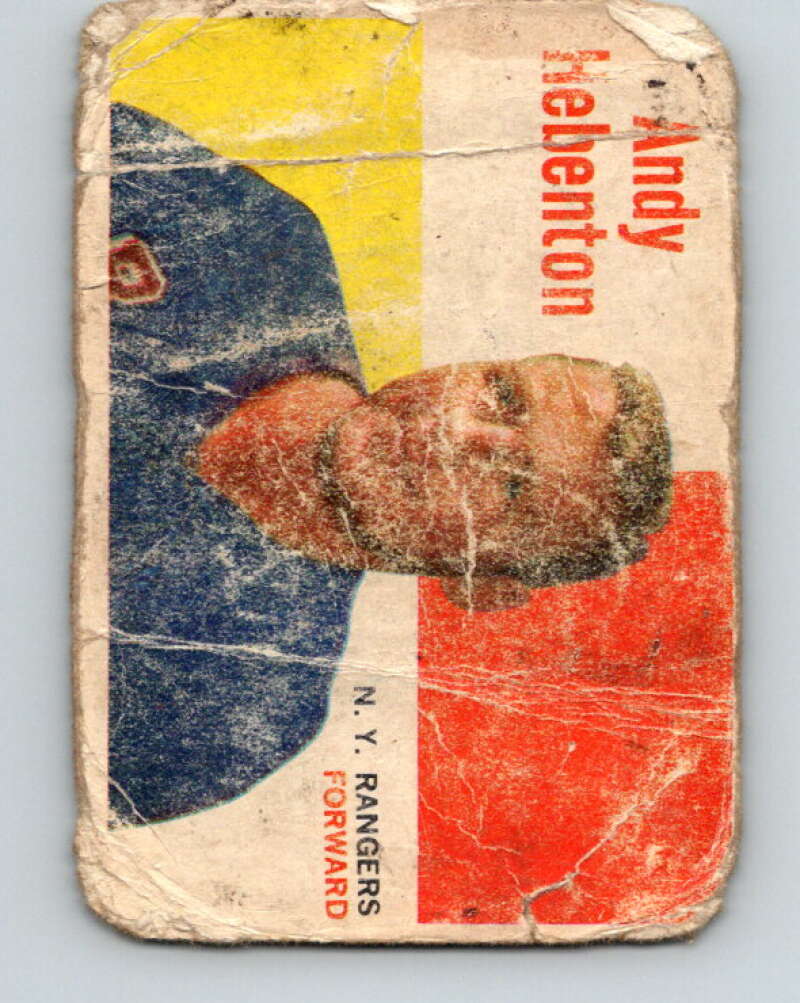 1960-61 Topps #42 Andy Hebenton New York Rangers V221