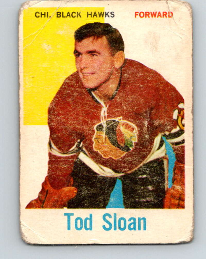 1960-61 Topps #51 Tod Sloan Chicago Blackhawks V226