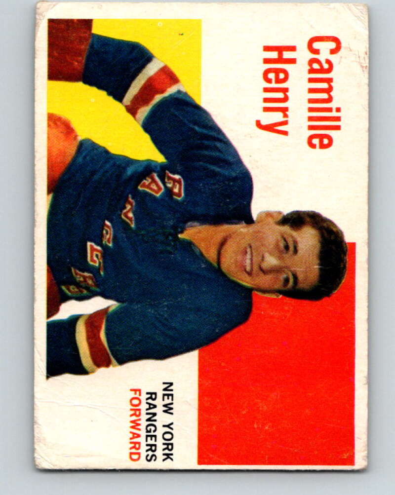 1960-61 Topps #53 Camille Henry New York Rangers V201
