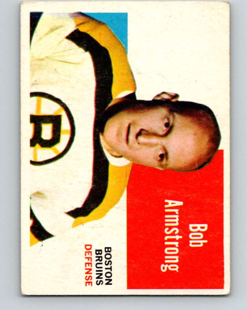 1960-61 Topps #56 Bob Armstrong Boston Bruins V229