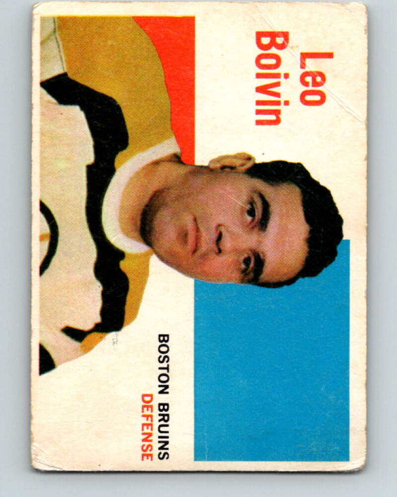 1960-61 Topps #62 Leo Boivin Boston Bruins V233