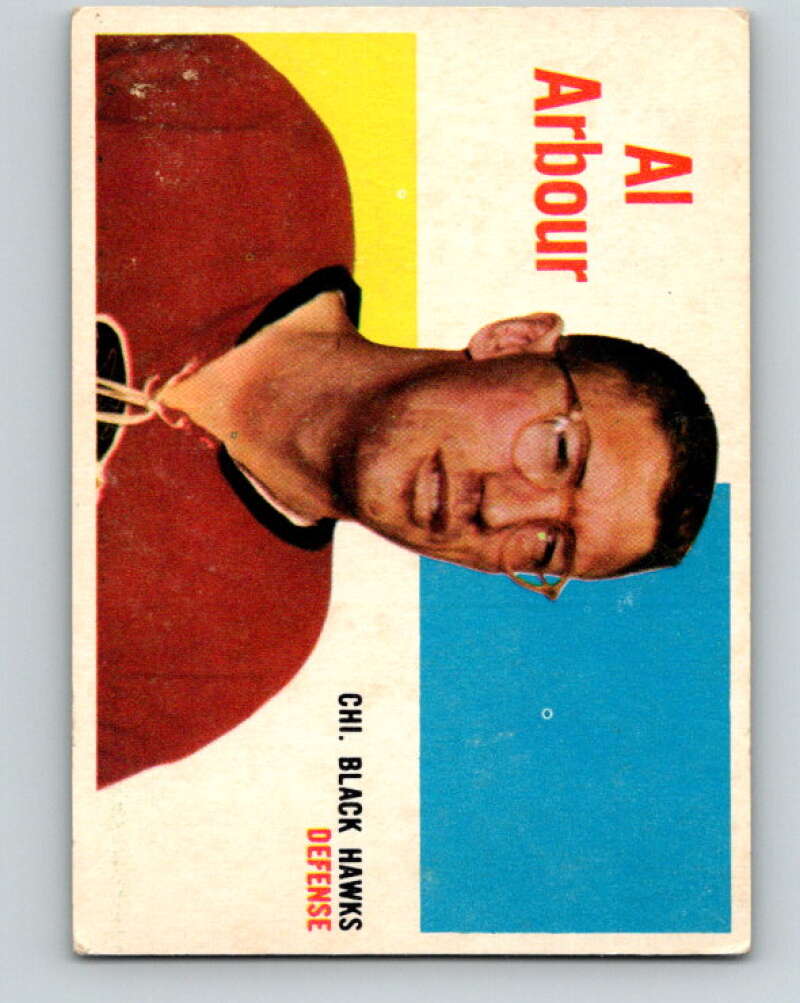 1960-61 Topps #64 Al Arbour Chicago Blackhawks V234