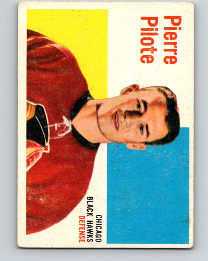 1960-61 Topps #65 Pierre Pilote Chicago Blackhawks V235