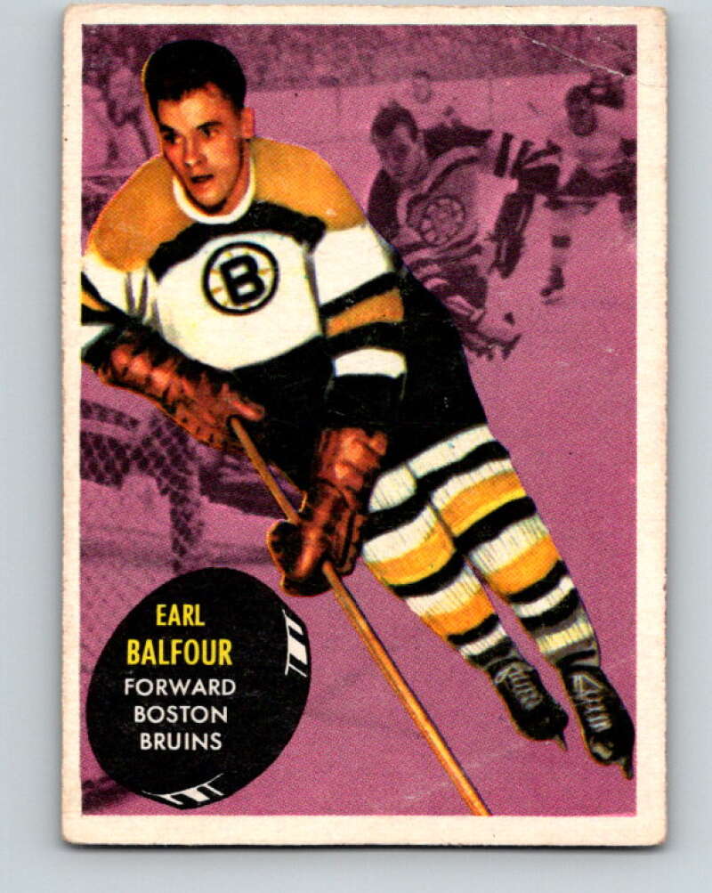 1961-62 Topps #3 Earl Balfour Boston Bruins V238