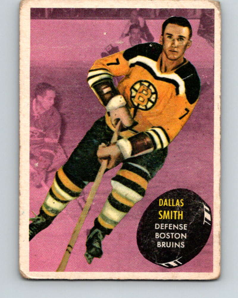 1961-62 Topps #4 Dallas Smith RC Rookie Boston Bruins V239