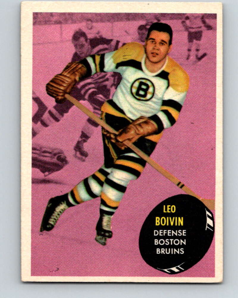 1961-62 Topps #7 Leo Boivin Boston Bruins V243