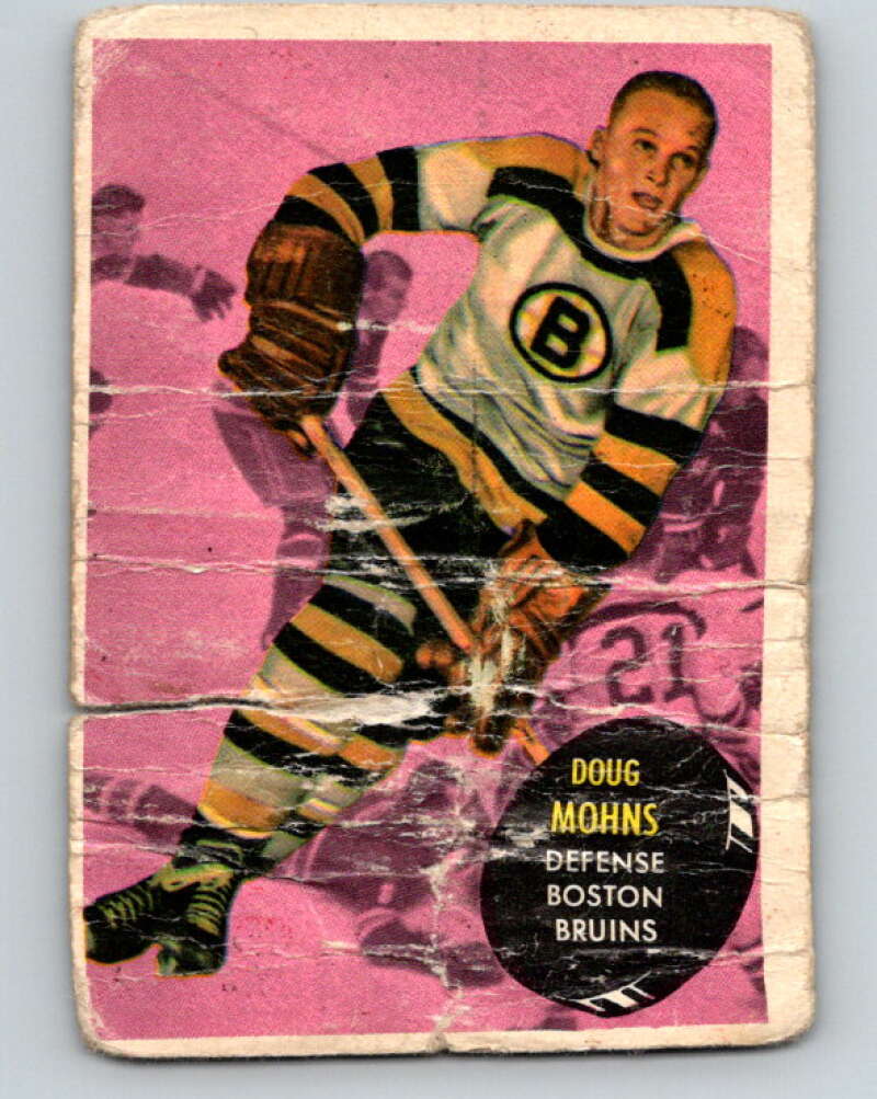 1961-62 Topps #10 Doug Mohns Boston Bruins V245
