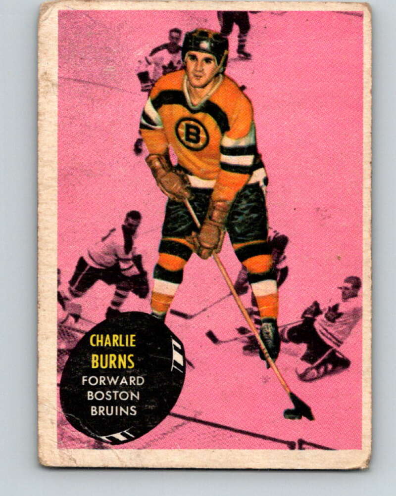 1961-62 Topps #11 Charlie Burns Boston Bruins V247