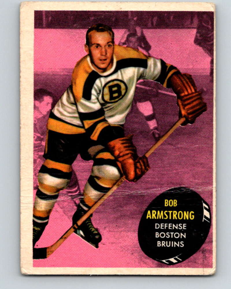 1961-62 Topps #13 Bob Armstrong Boston Bruins V252