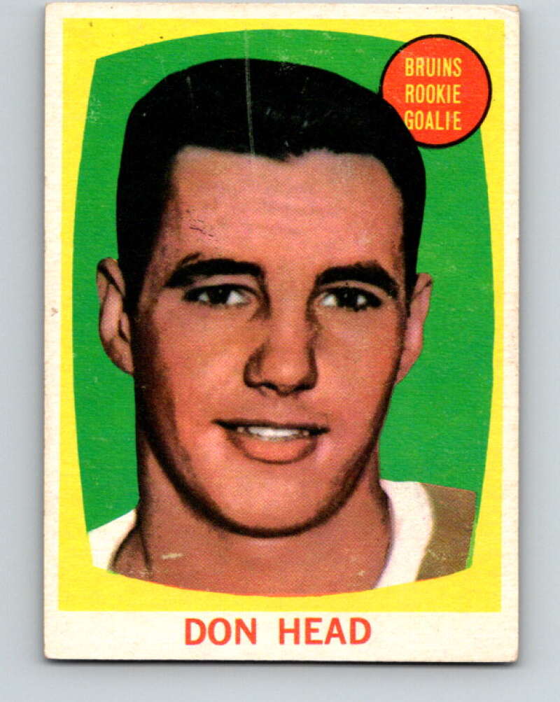 1961-62 Topps #17 Don Head RC Rookie Boston Bruins V257