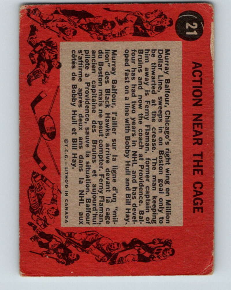 1961-62 Topps #21 Fern Flaman Boston Bruins V263