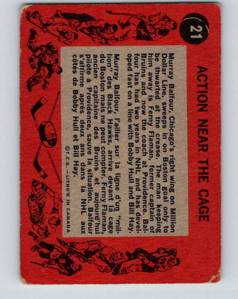 1961-62 Topps #21 Fern Flaman Boston Bruins V264