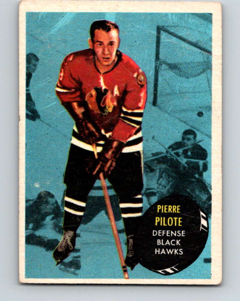 1961-62 Topps #24 Pierre Pilote Chicago Blackhawks V269