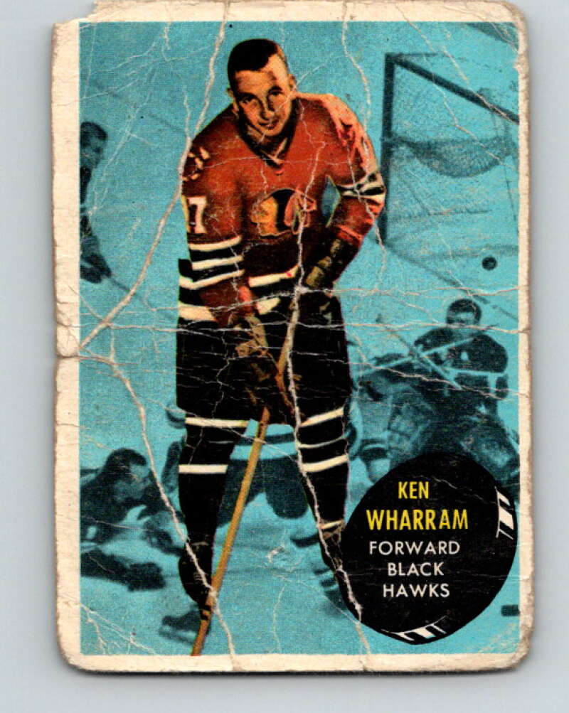 1961-62 Topps #30 Ken Wharram Chicago Blackhawks V280