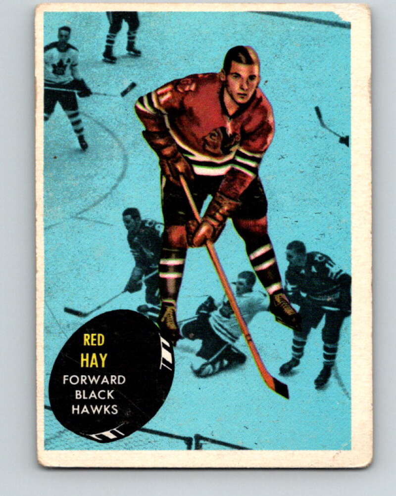 1961-62 Topps #35 Bill Hay Chicago Blackhawks V286