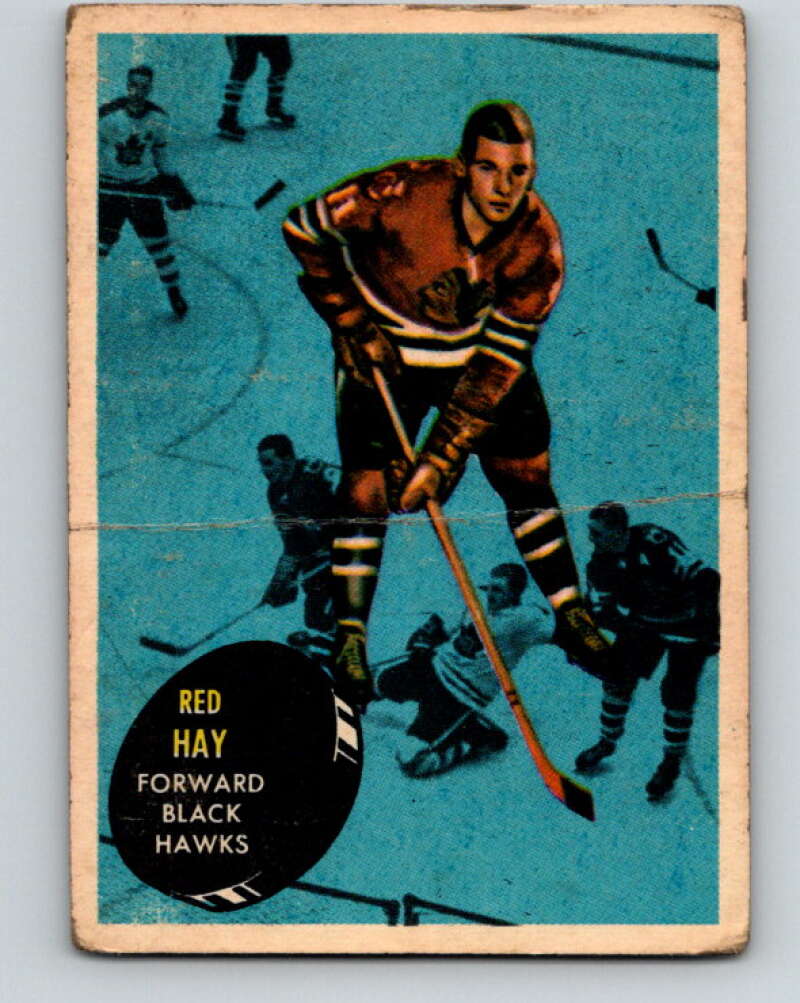 1961-62 Topps #35 Bill Hay Chicago Blackhawks V287