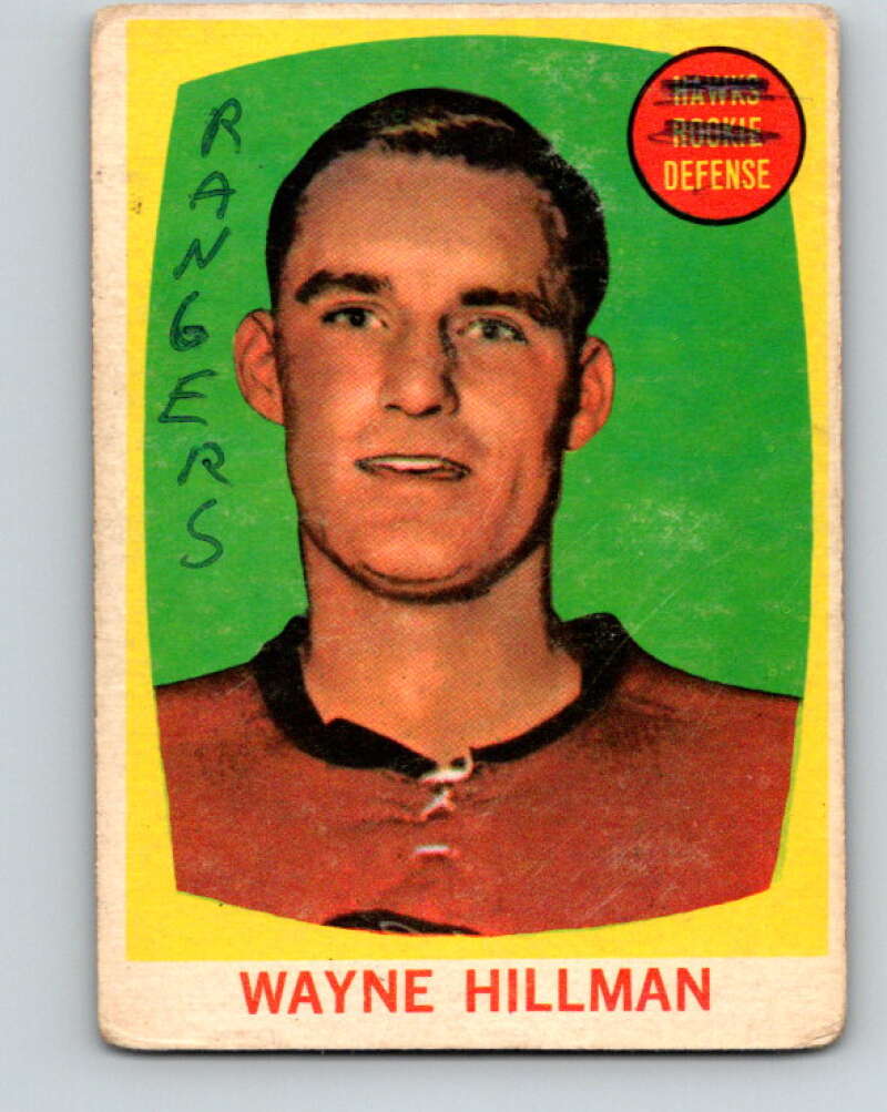 1961-62 Topps #38 Wayne Hillman RC Rookie Chicago Blackhawks V289